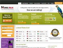 Tablet Screenshot of nobeltalk.com